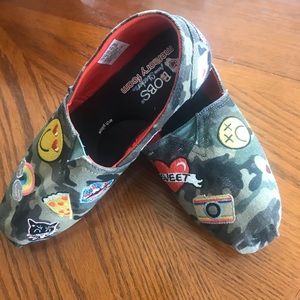 Bobs Slip on camouflage shoes